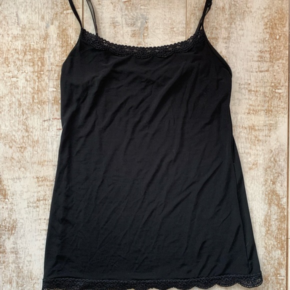 Black lace tank top - Picture 1 of 2